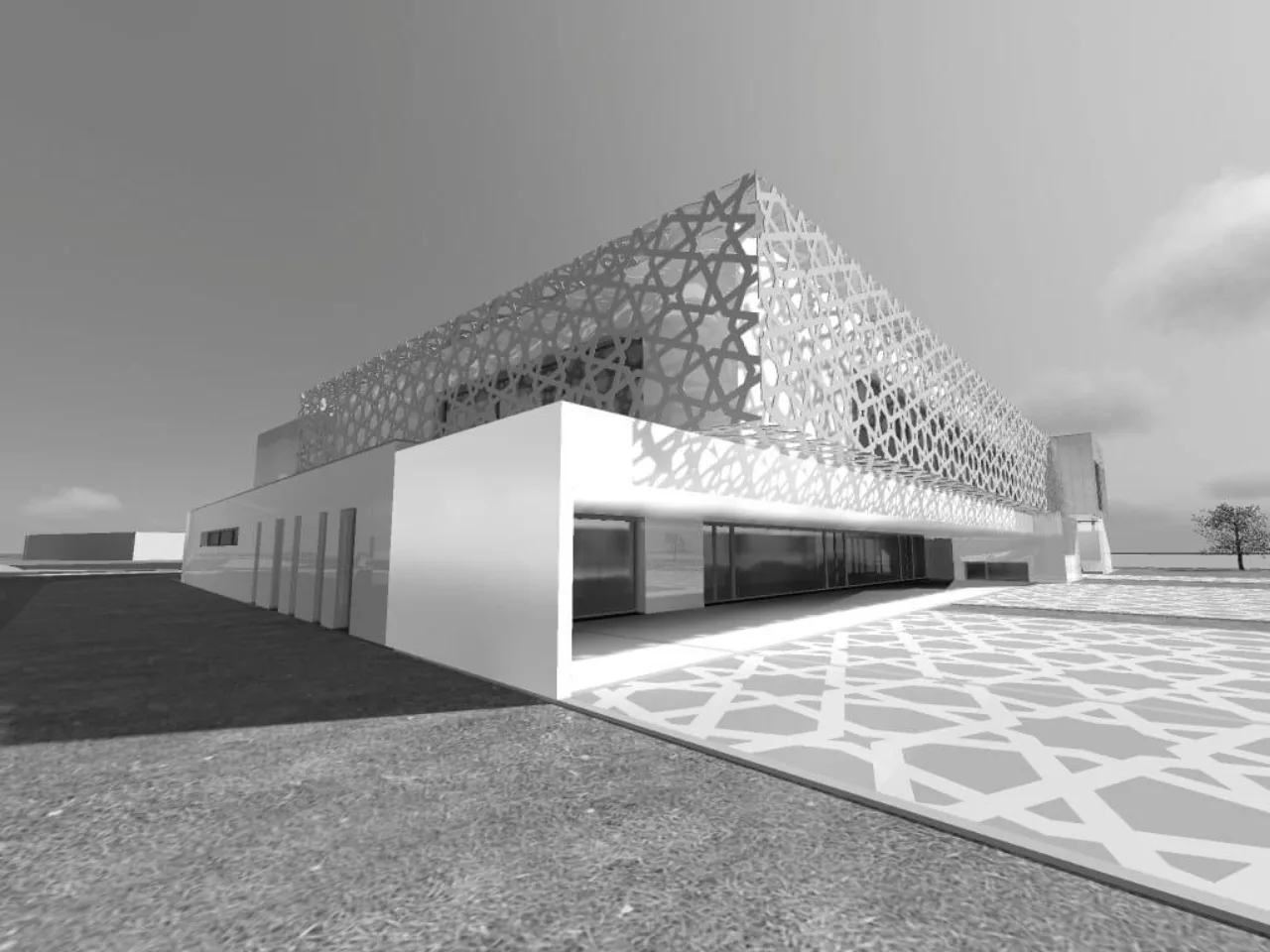 Maquette architecturale de la mosquée