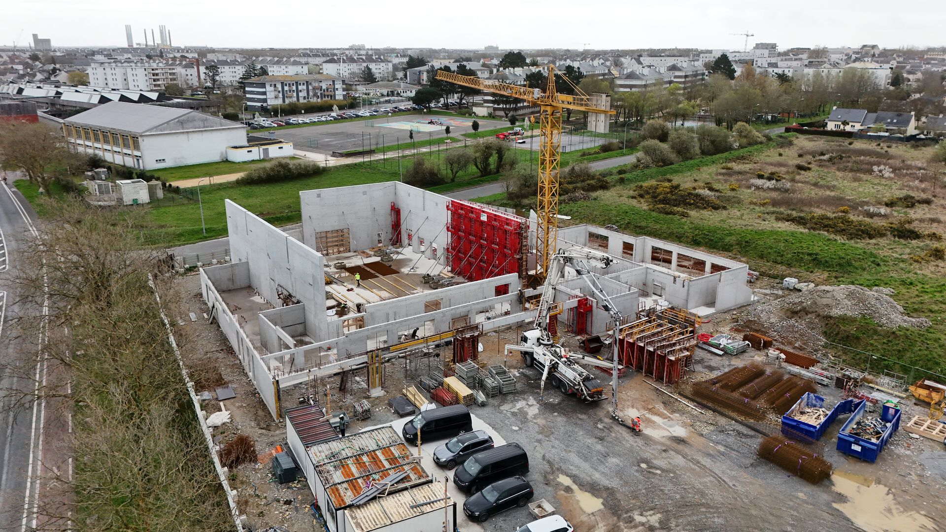 Vue aérienne du chantier - 2