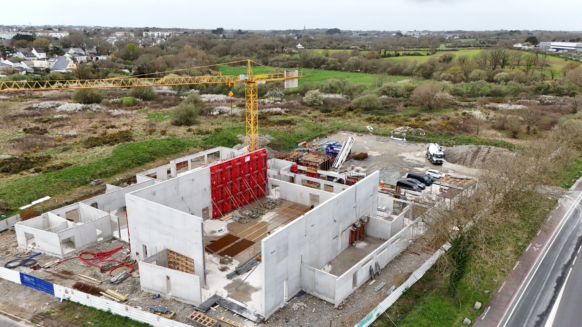 Vue aérienne du chantier - 3