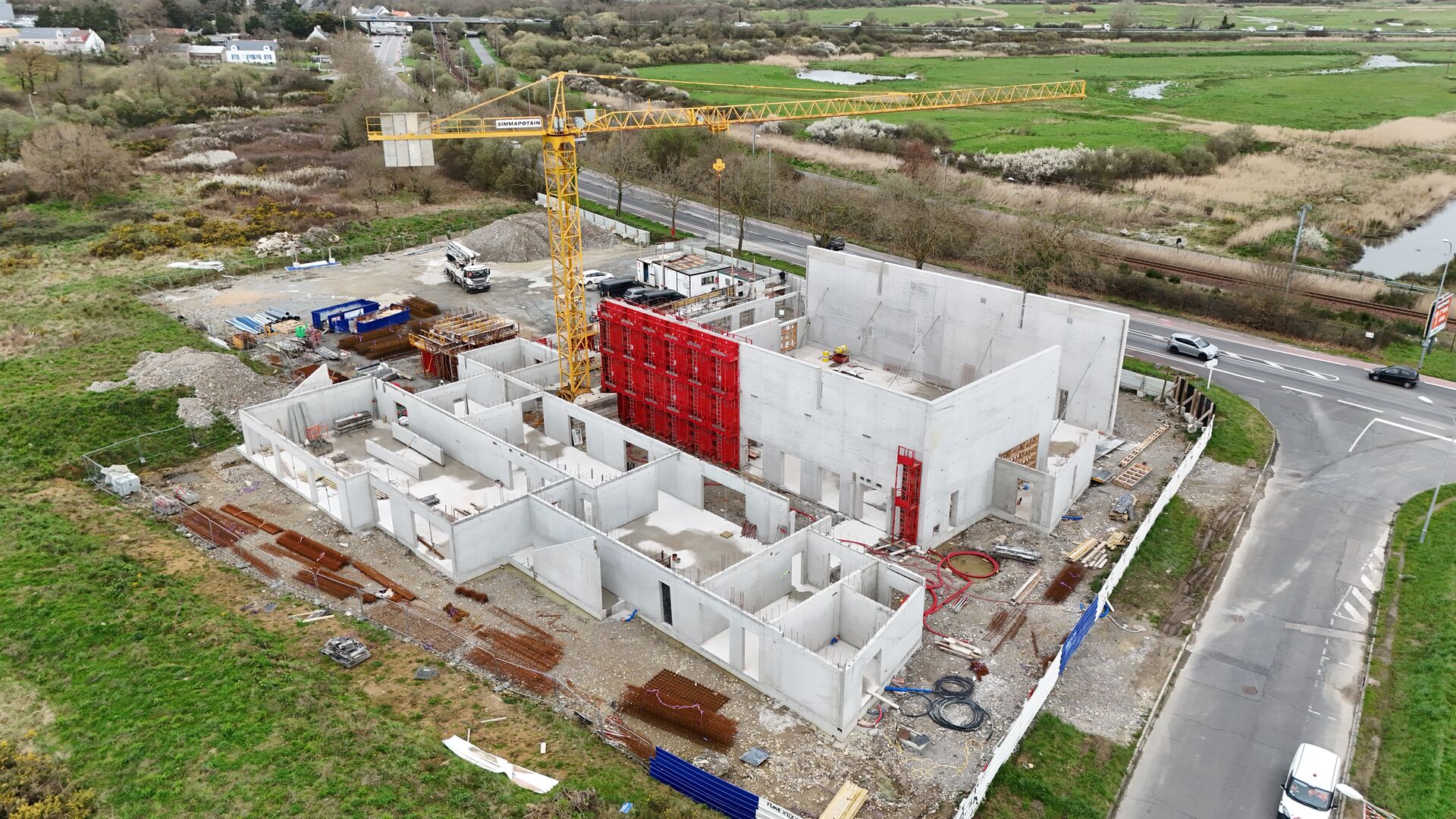 Vue aérienne du chantier - 4