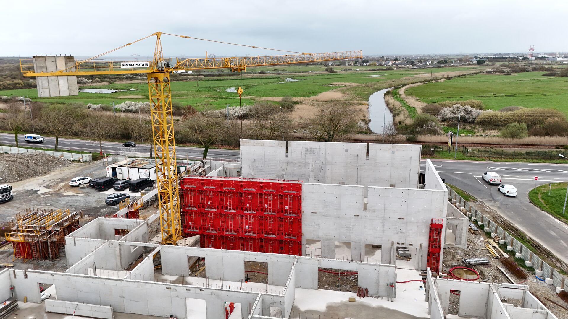 Vue aérienne du chantier - 6