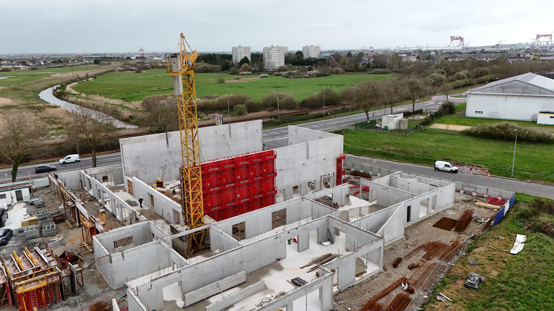 Vue aérienne du chantier - 8