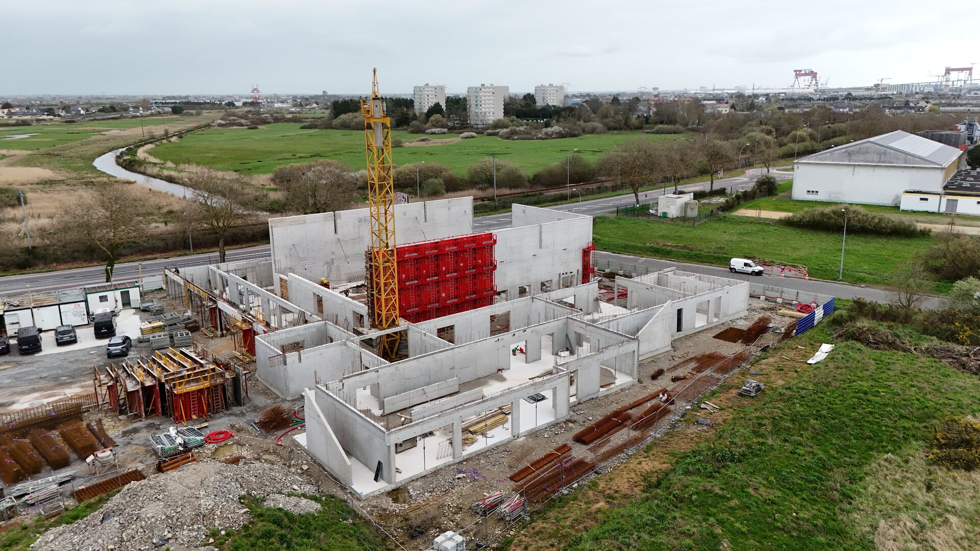 Vue aérienne du chantier - 9