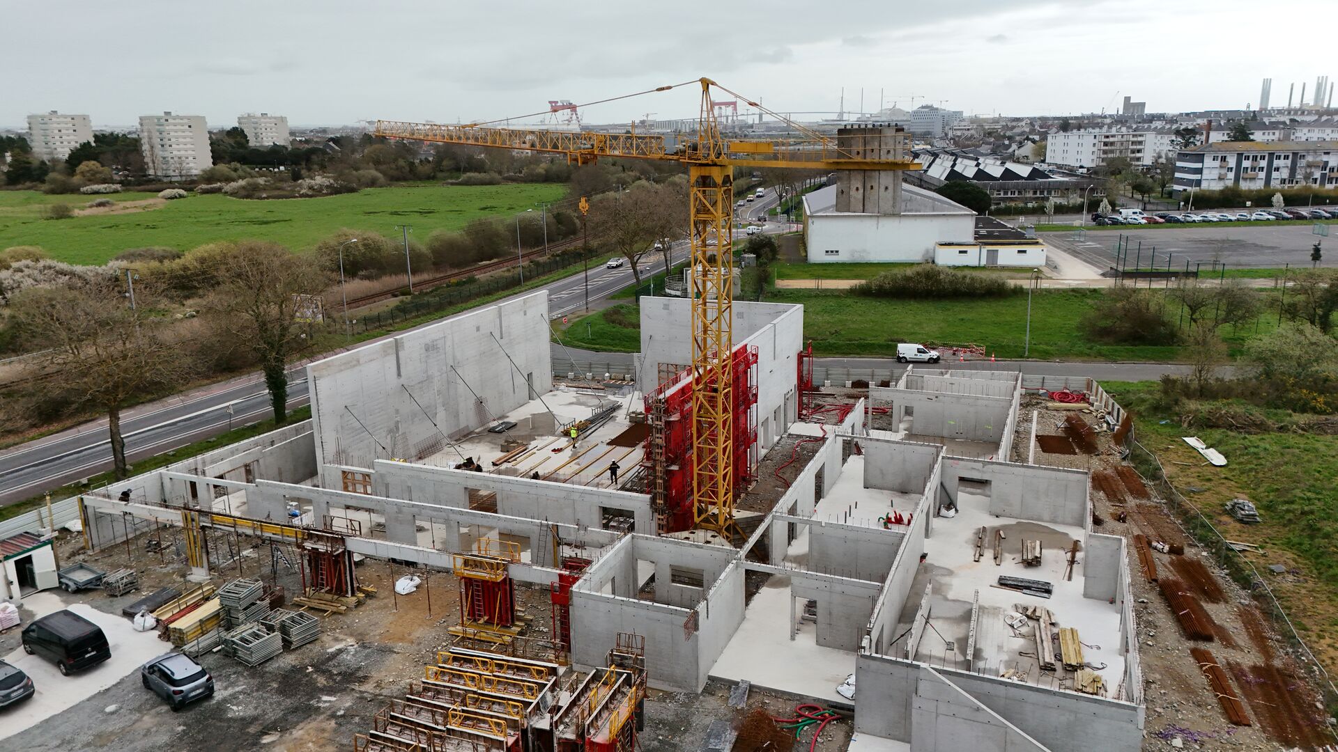 Vue aérienne du chantier - 10