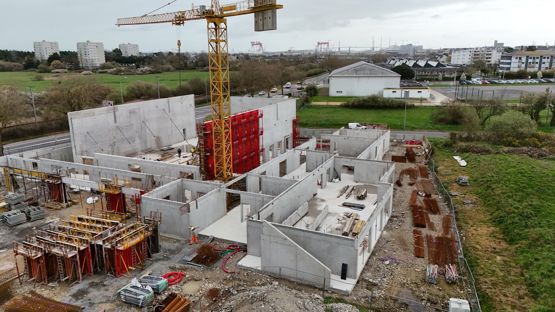 Vue aérienne du chantier - 11