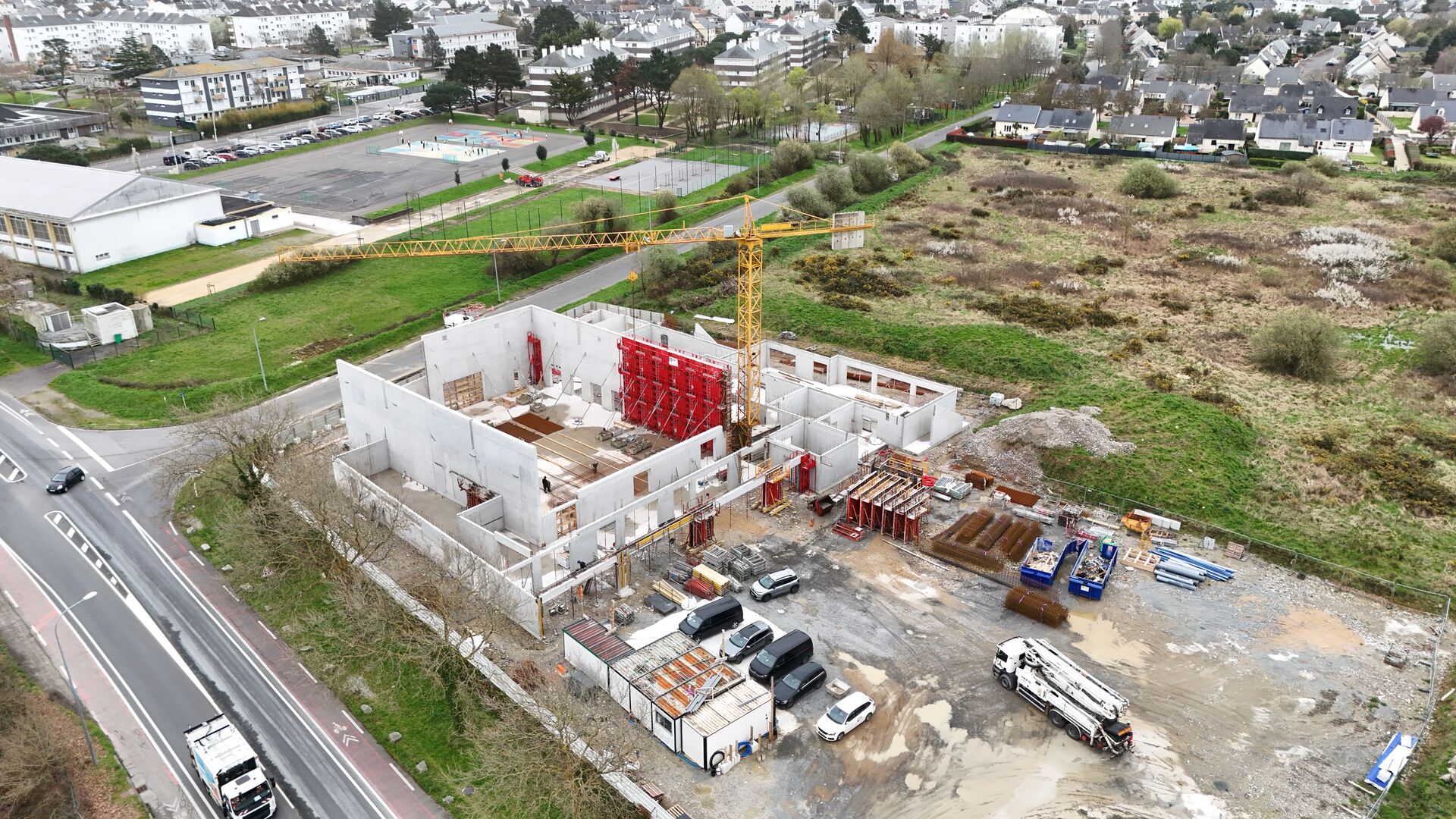 Vue aérienne du chantier - 12