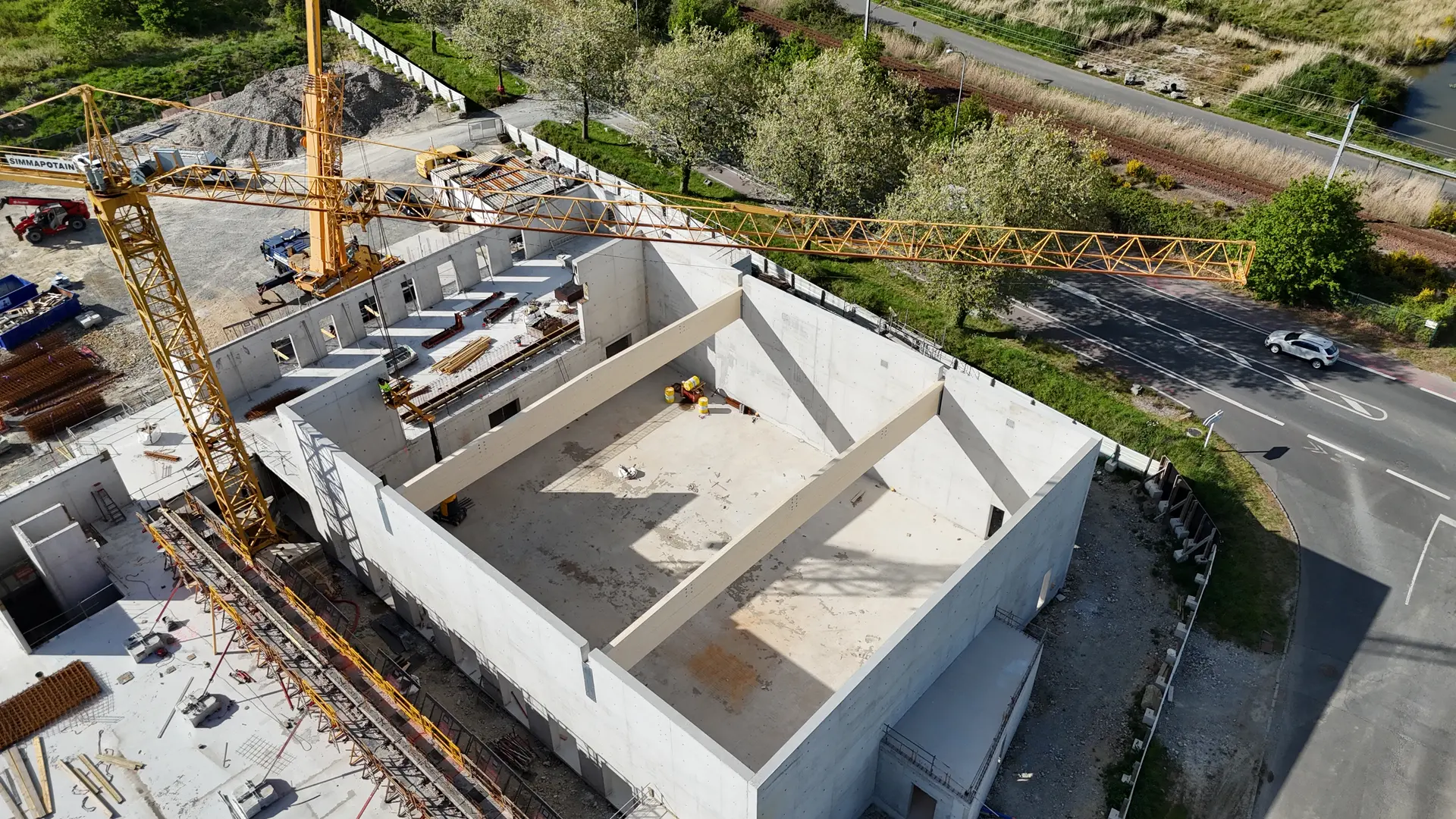 Vue aérienne du chantier - 3