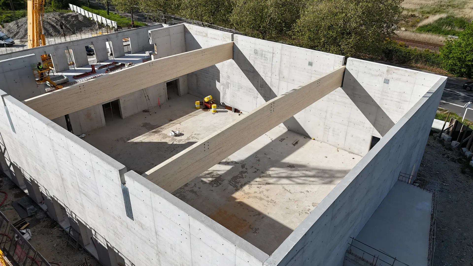 Vue aérienne du chantier - 4