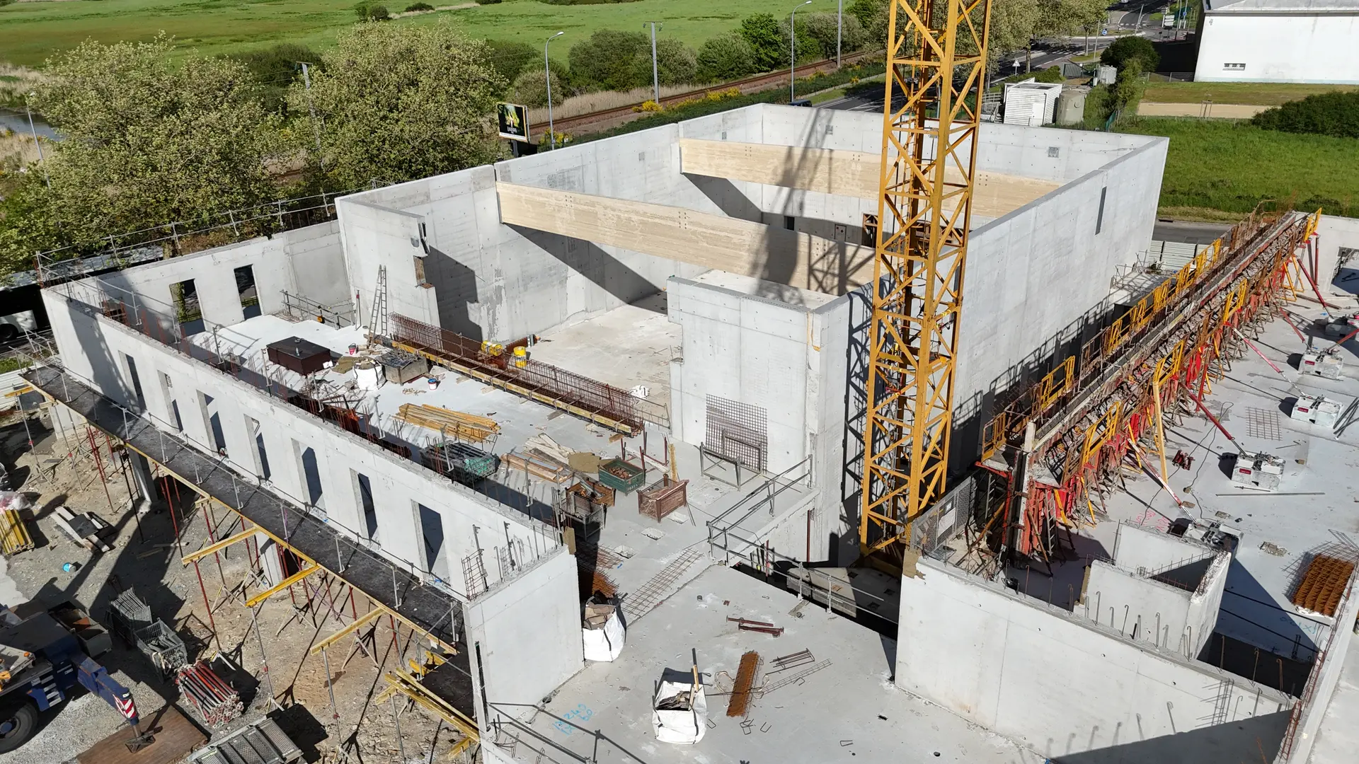 Vue aérienne du chantier - 5