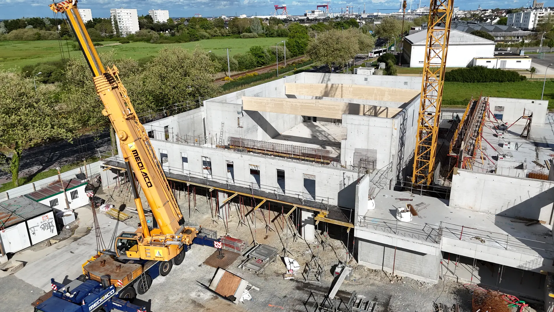 Vue aérienne du chantier - 6