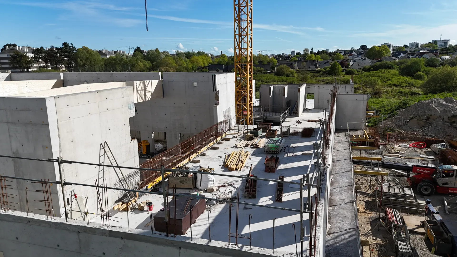 Vue aérienne du chantier - 7