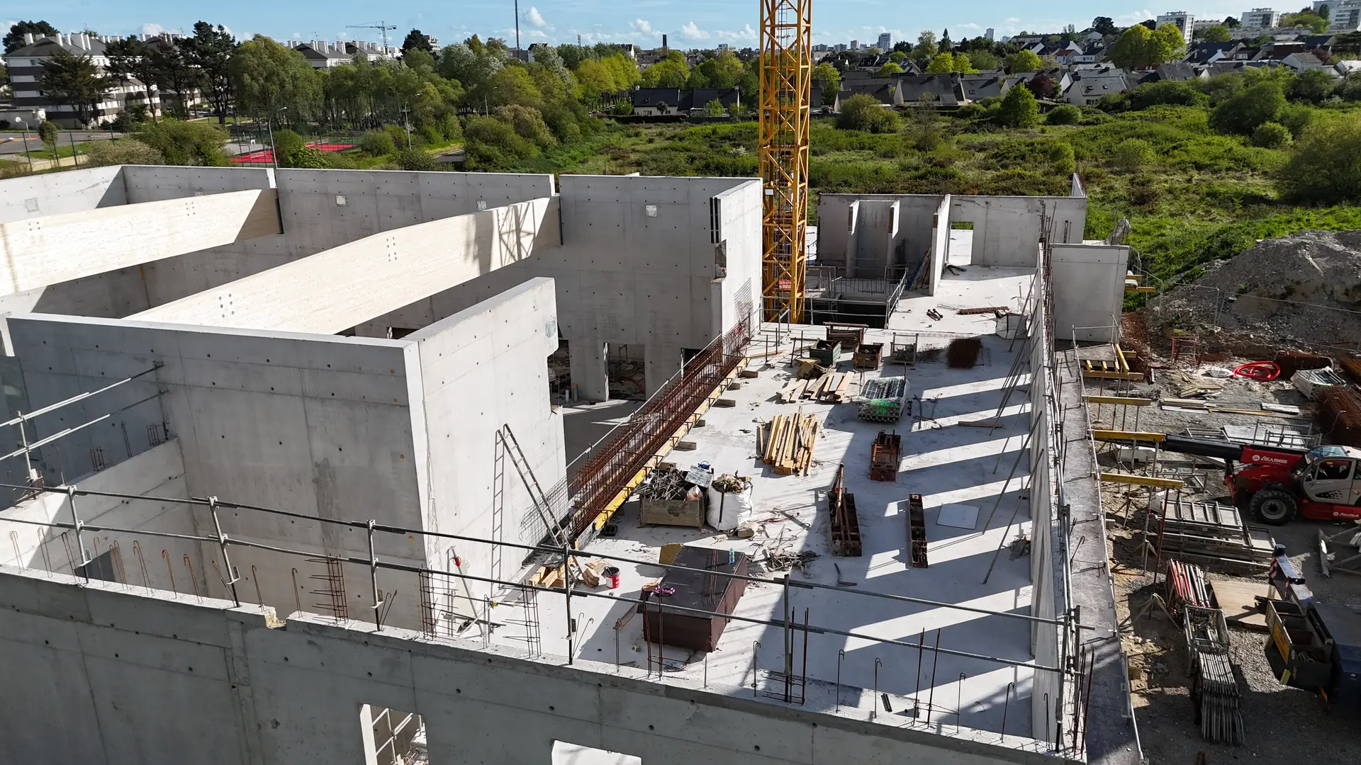 Vue aérienne du chantier - 8