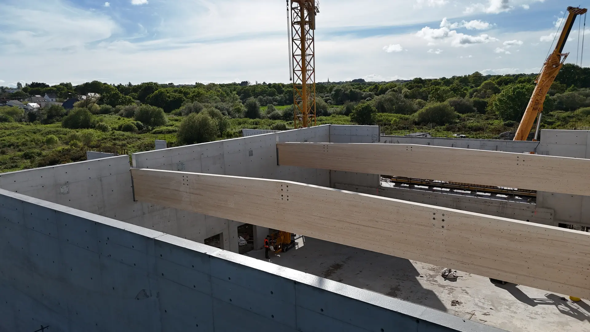 Vue aérienne du chantier - 9