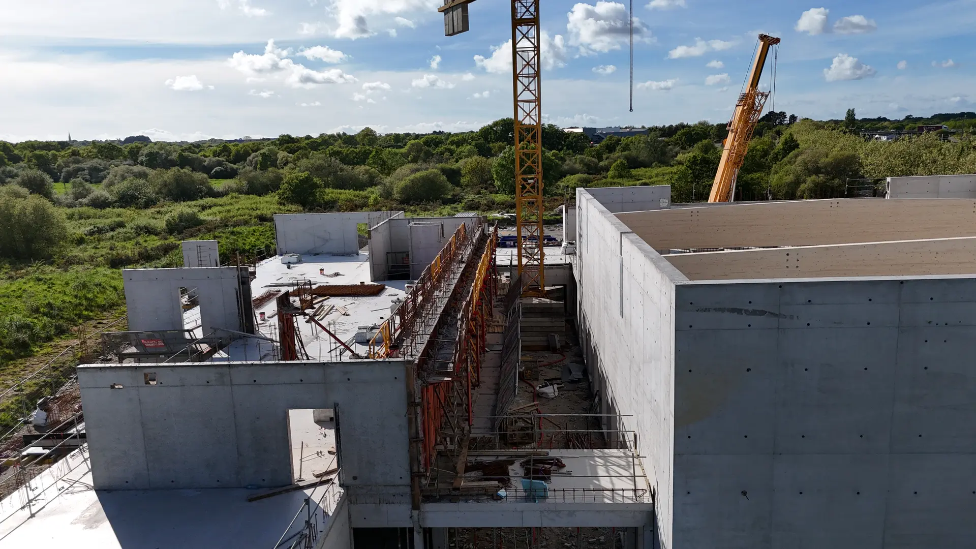 Vue aérienne du chantier - 10