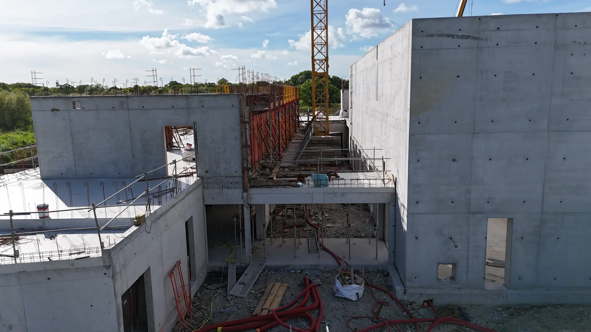 Vue aérienne du chantier - 11