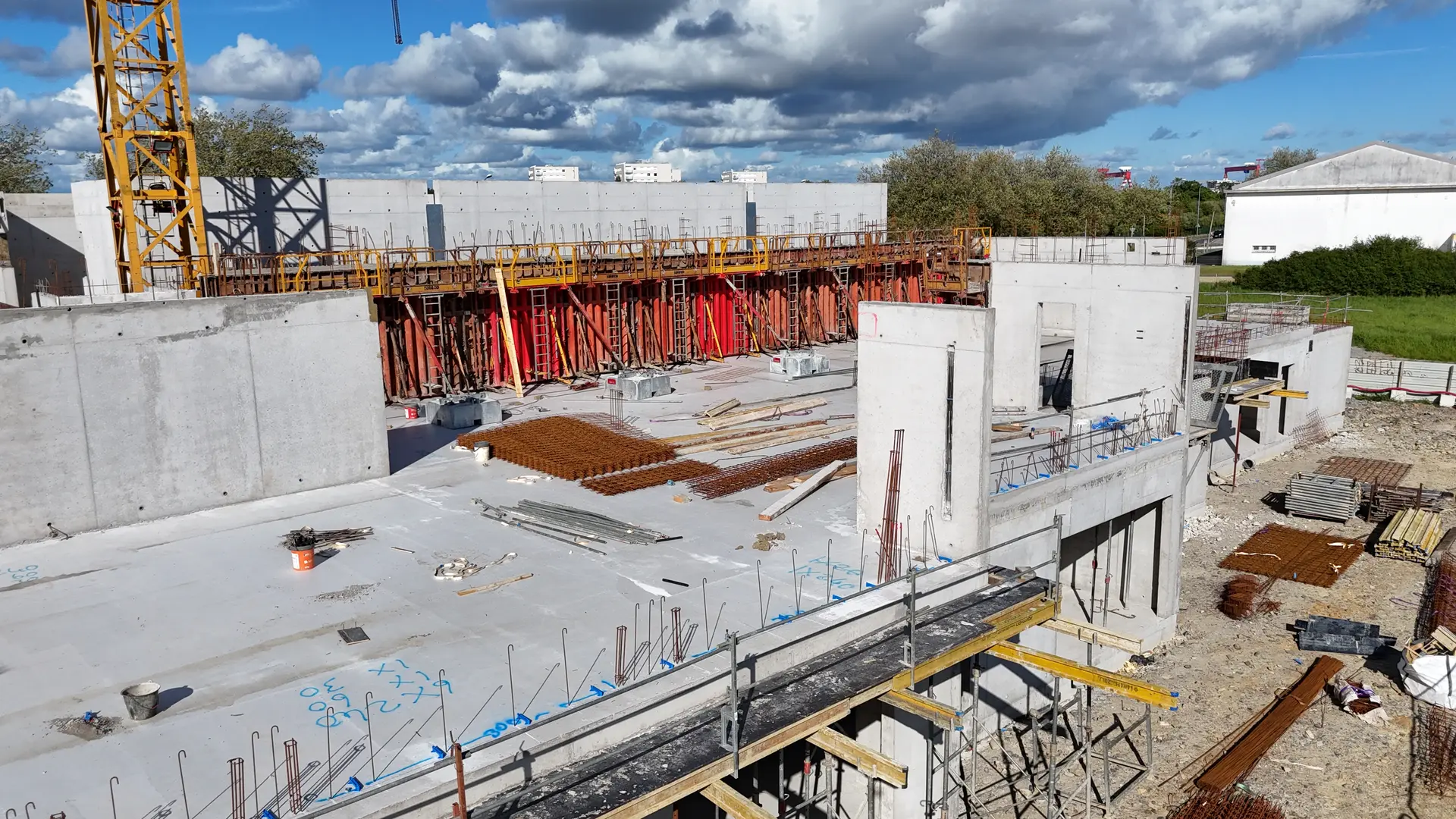 Vue aérienne du chantier - 13