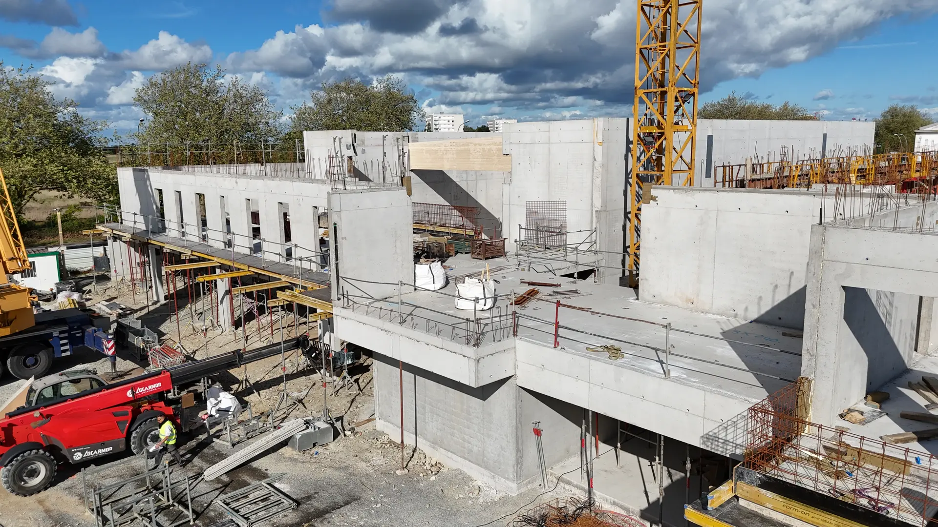 Vue aérienne du chantier - 14