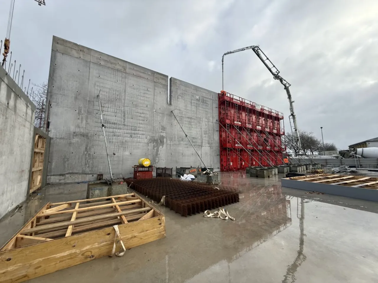 Élévation des murs